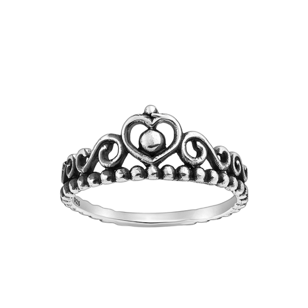 Silver Crown Ring