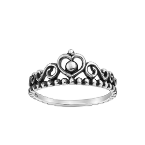 Silver Crown Ring