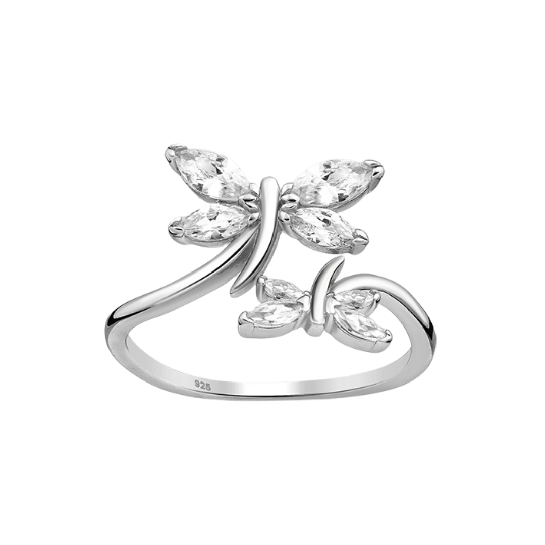 Butterflies CZ Ring