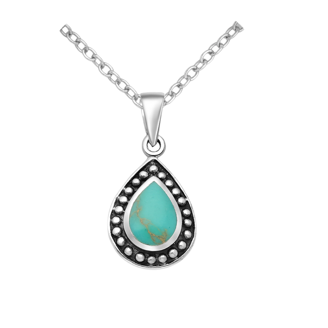 Teardrop Turquoise Pendant