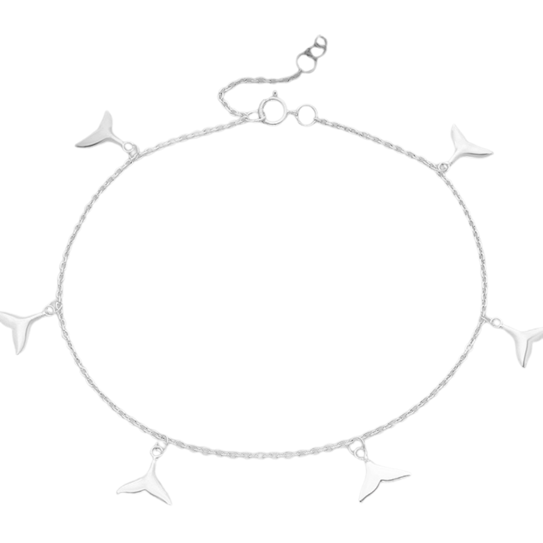 Whale Tails Anklet