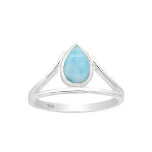 Larimar Drop Ring