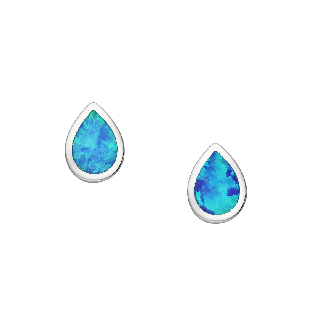 Blue Sky Opal Drop Earrings