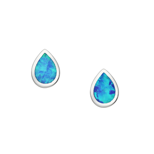 Blue Sky Opal Drop Earrings