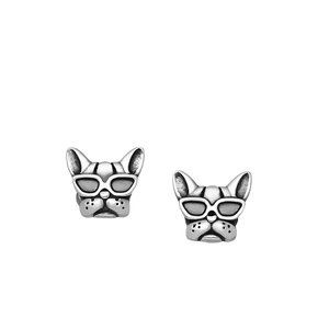 Stylish Bulldog Stud Earrings