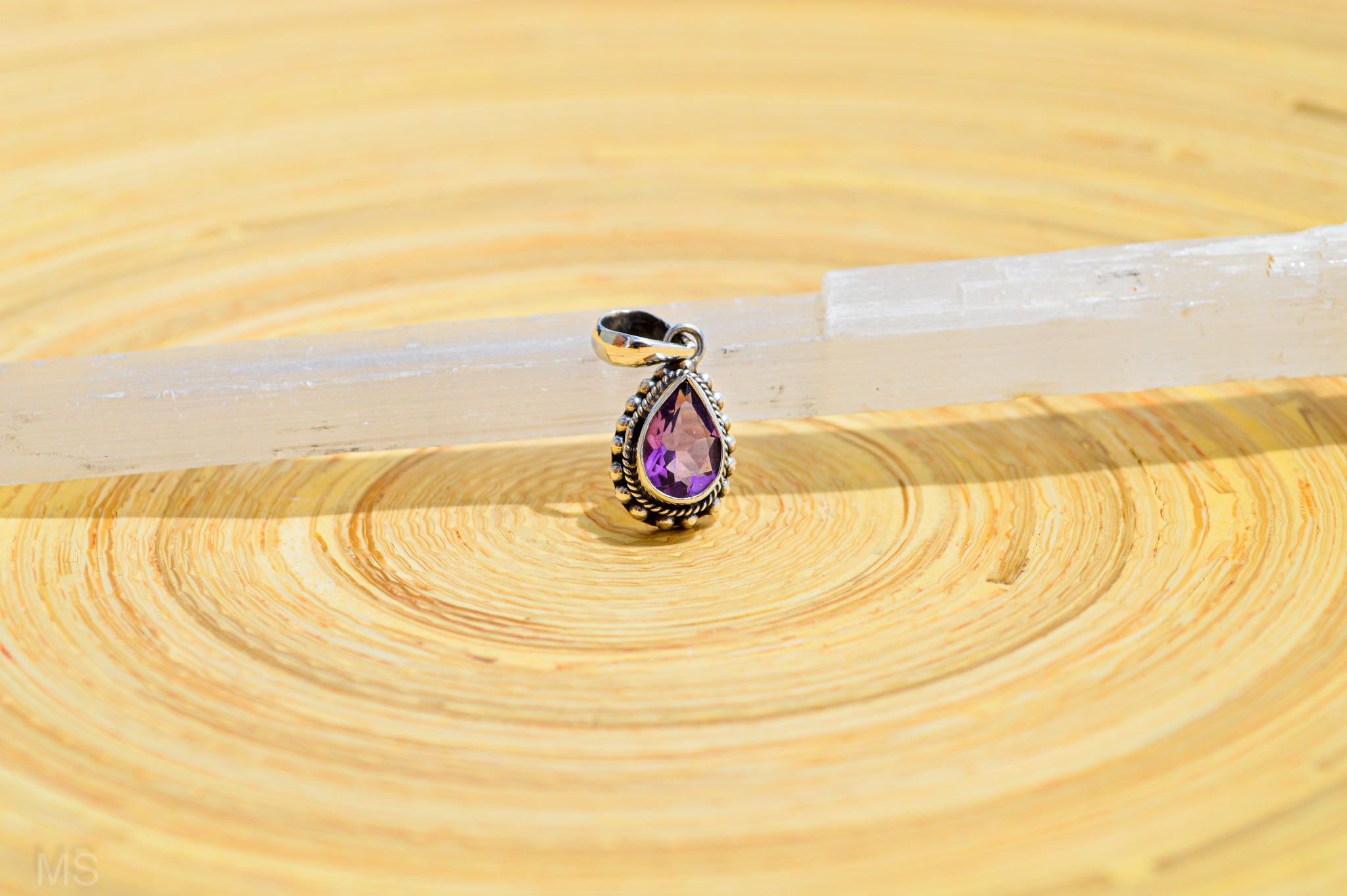 Amethyst Drop Pendant