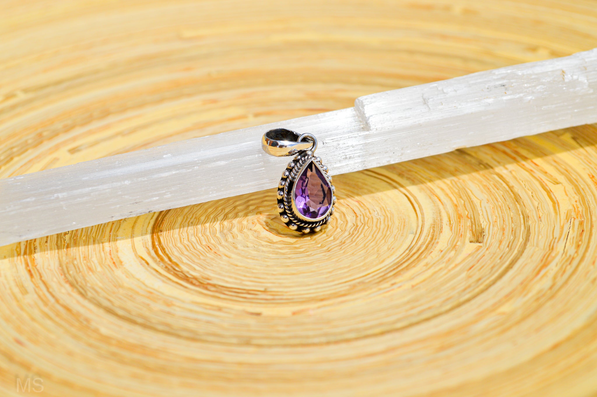 Amethyst Drop Pendant