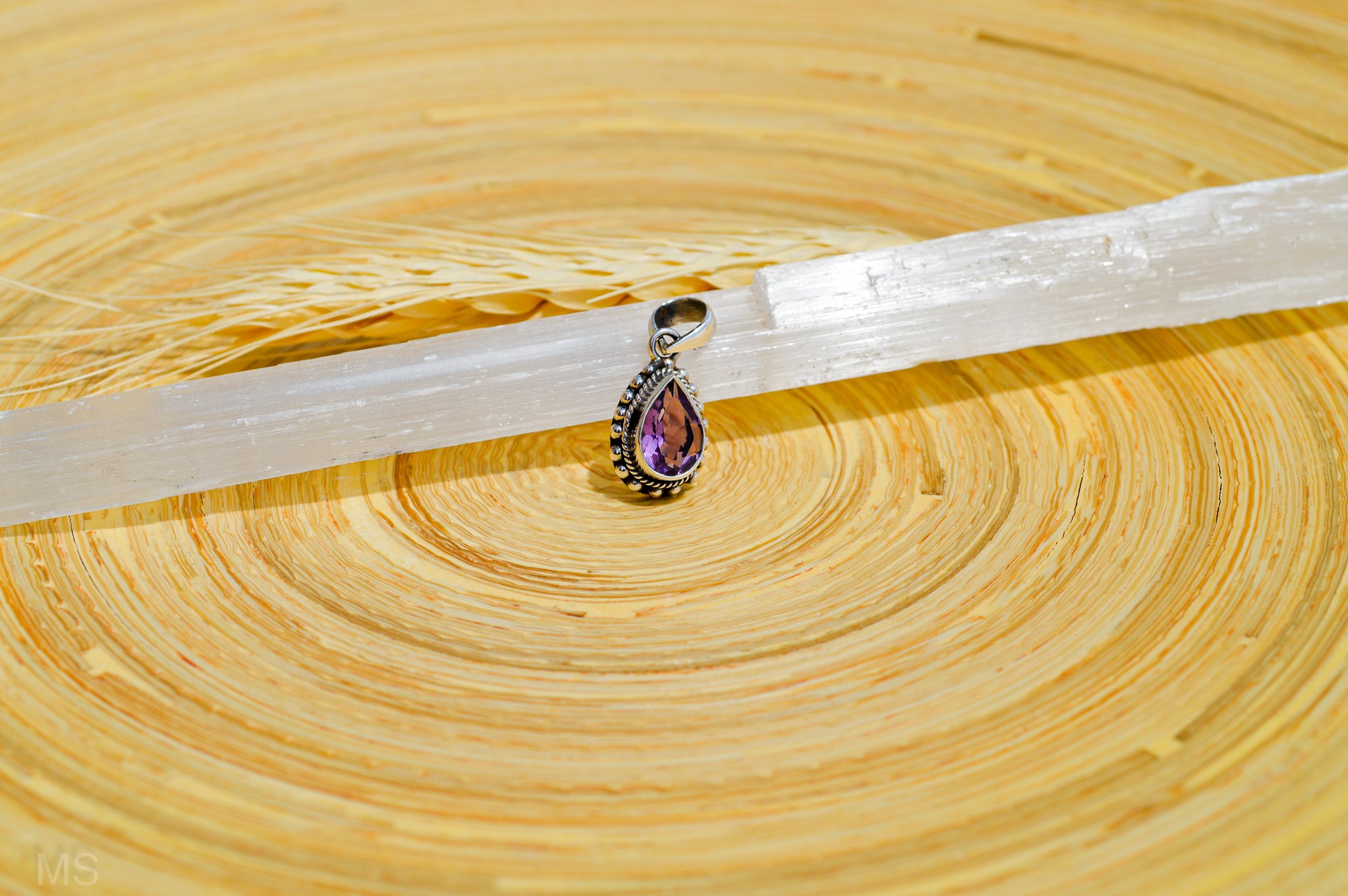 Amethyst Drop Pendant