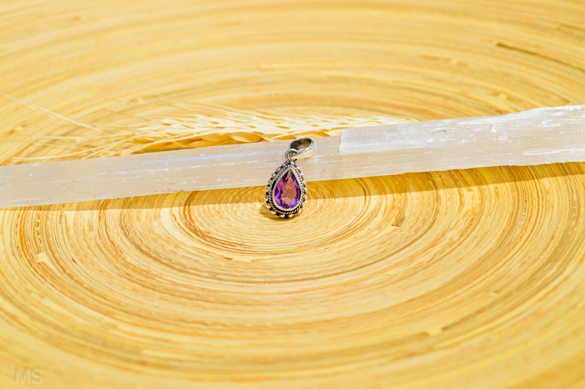 Amethyst Drop Pendant