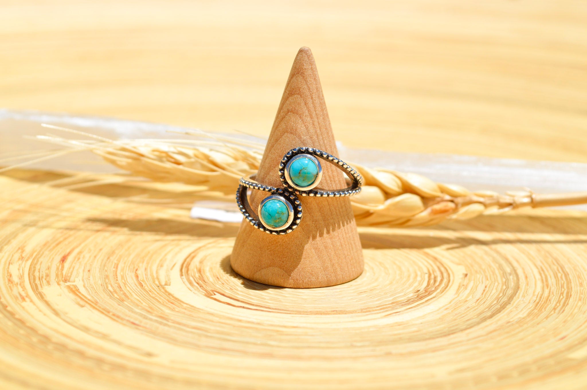 Turquoise Globes Ring