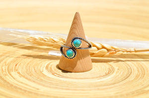 Turquoise Globes Ring