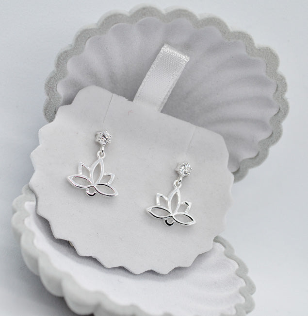 Light Point Lotus Earrings