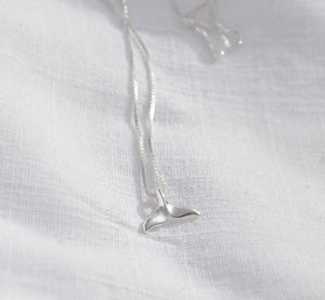 Petite Whale Tail Pendant