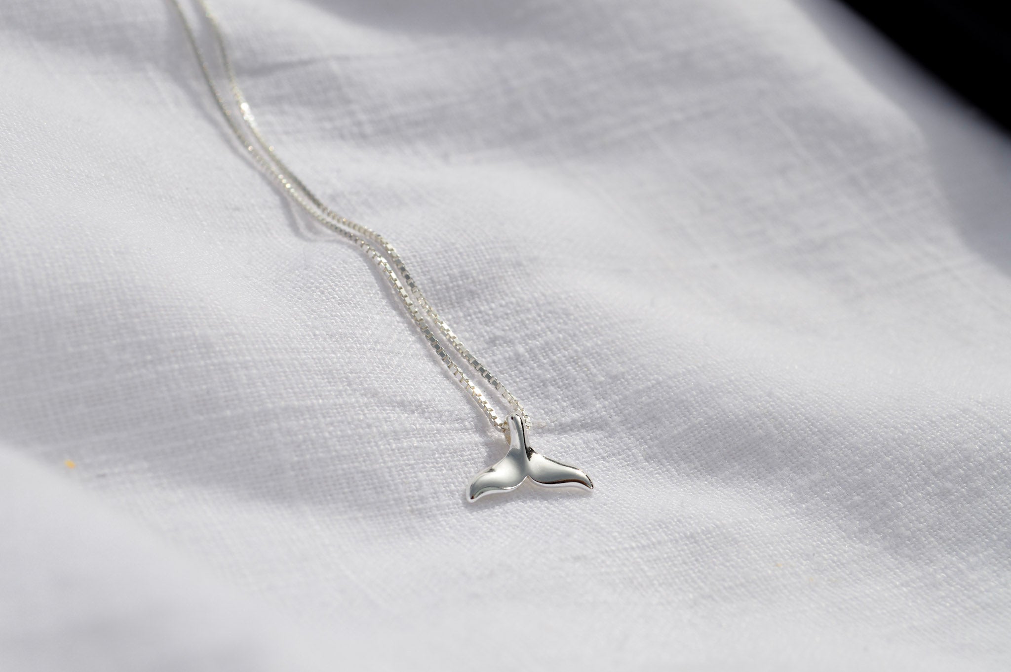 Petite Whale Tail Pendant