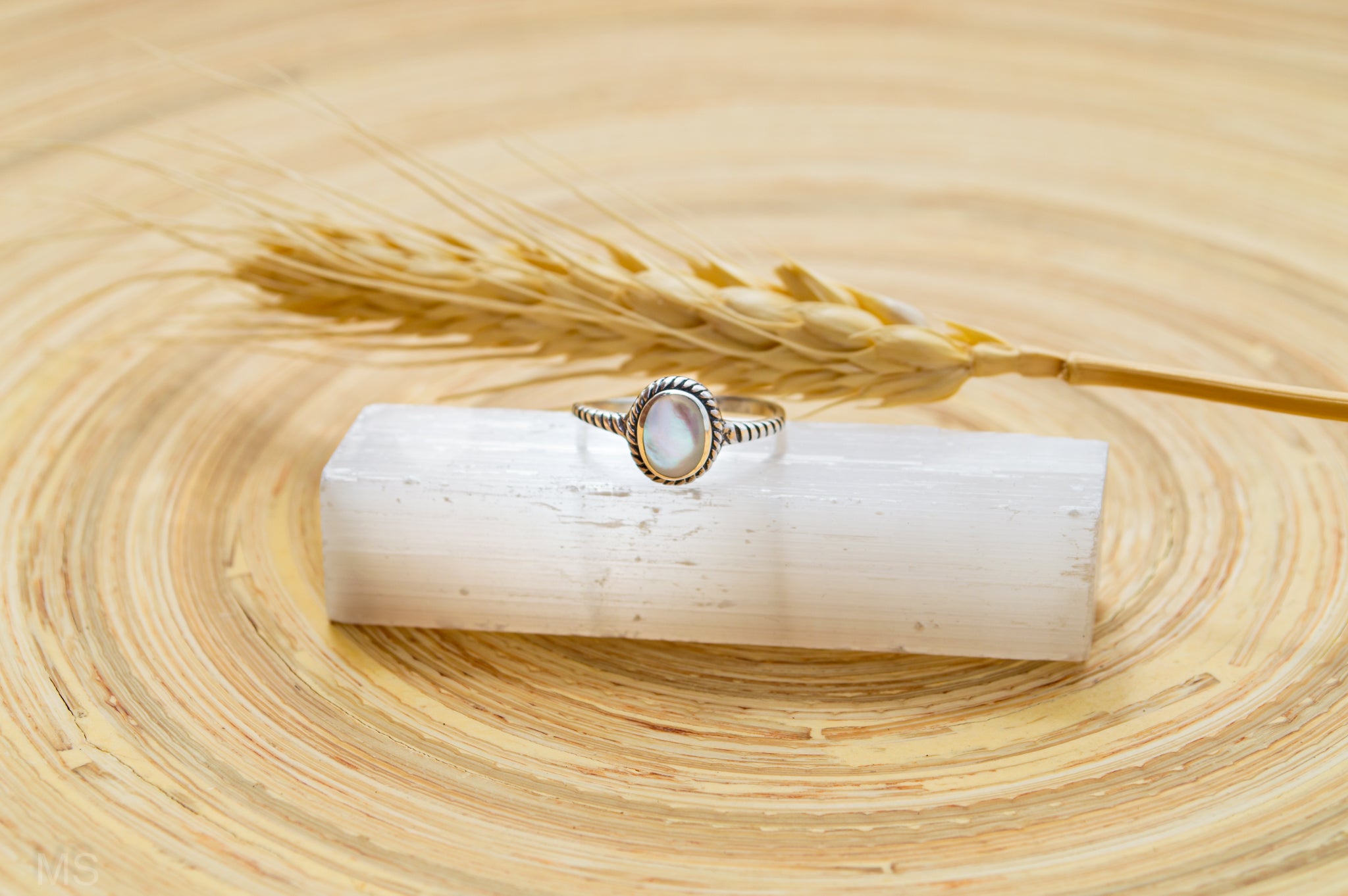 Dainty Mother of Pearl  Ring