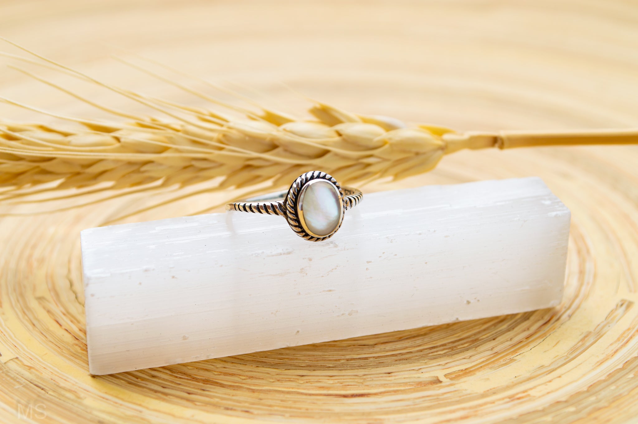 Dainty Mother of Pearl  Ring