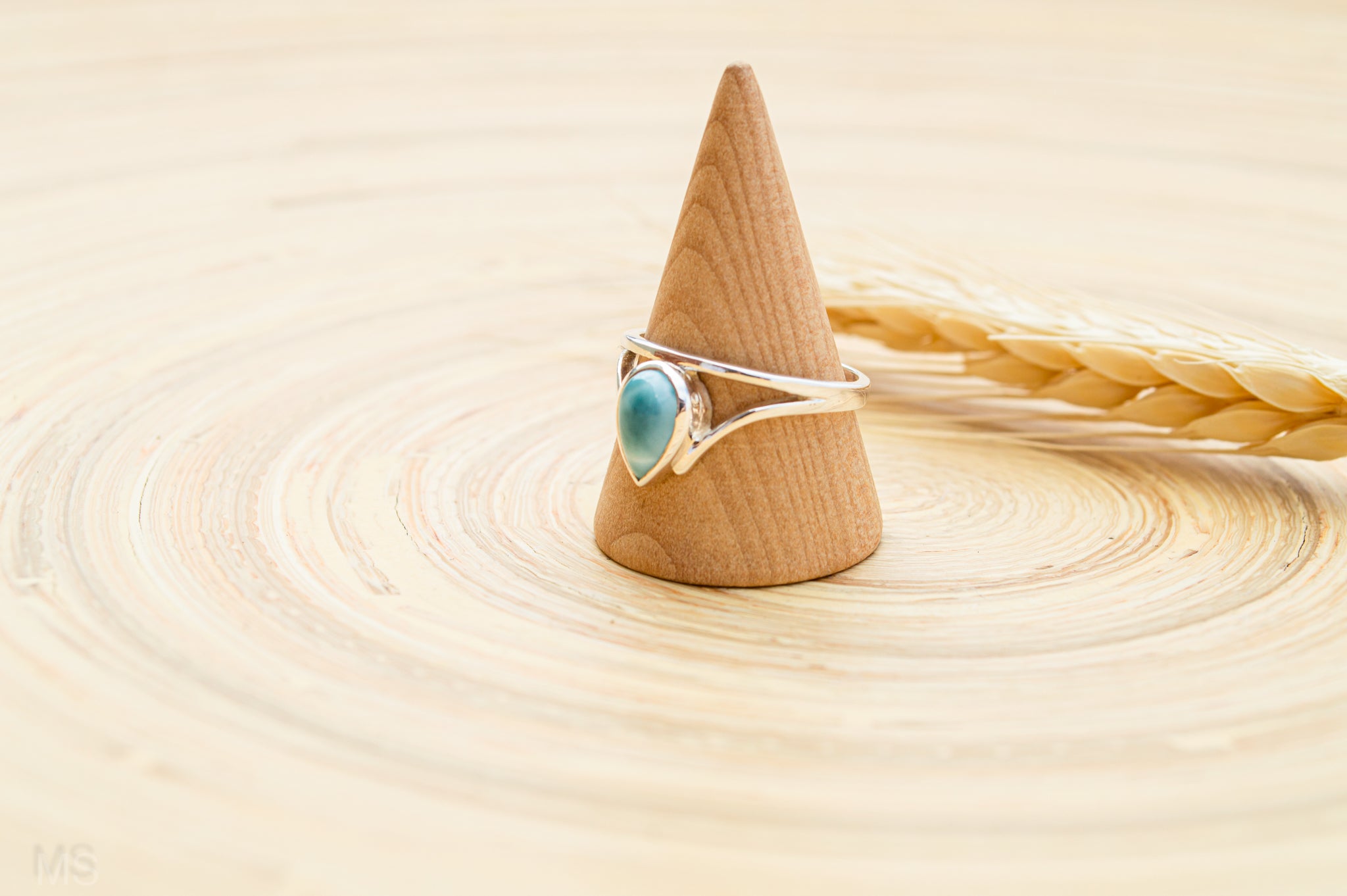 Larimar Drop Ring