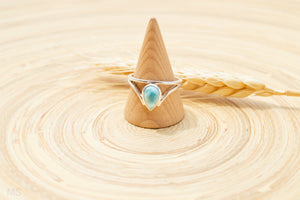 Larimar Drop Ring