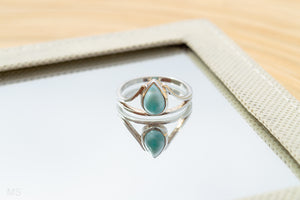 Larimar Drop Ring