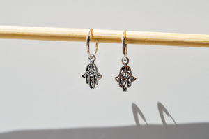 Hamsa Hand Hoop Earrings