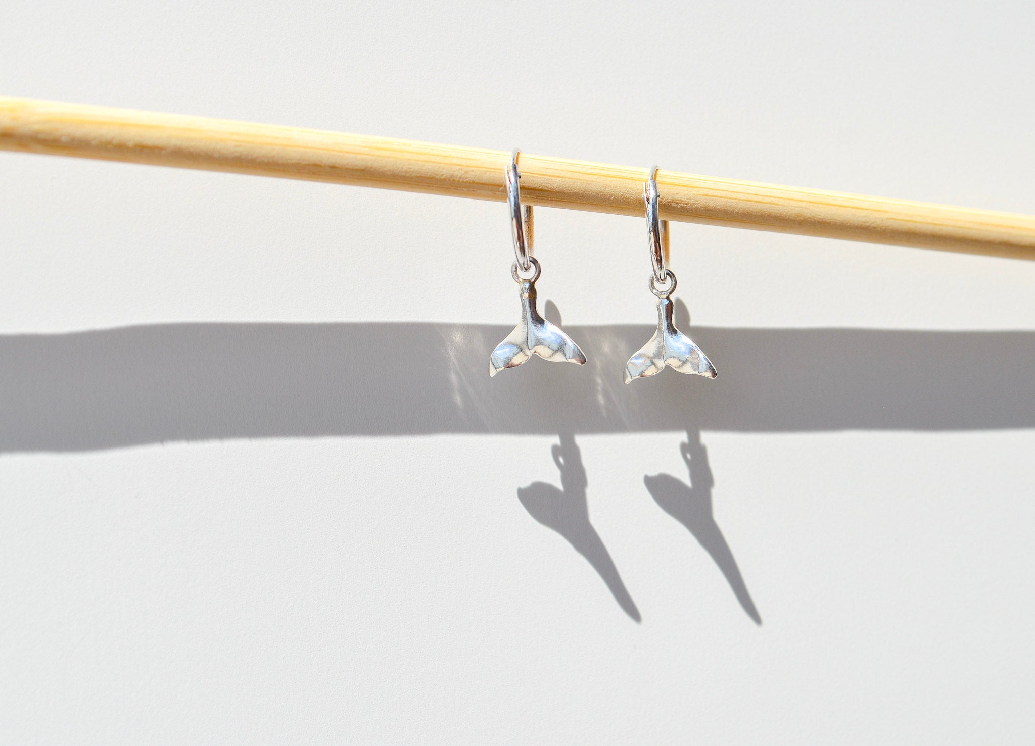 Whale Tail Mini Hoop Earring