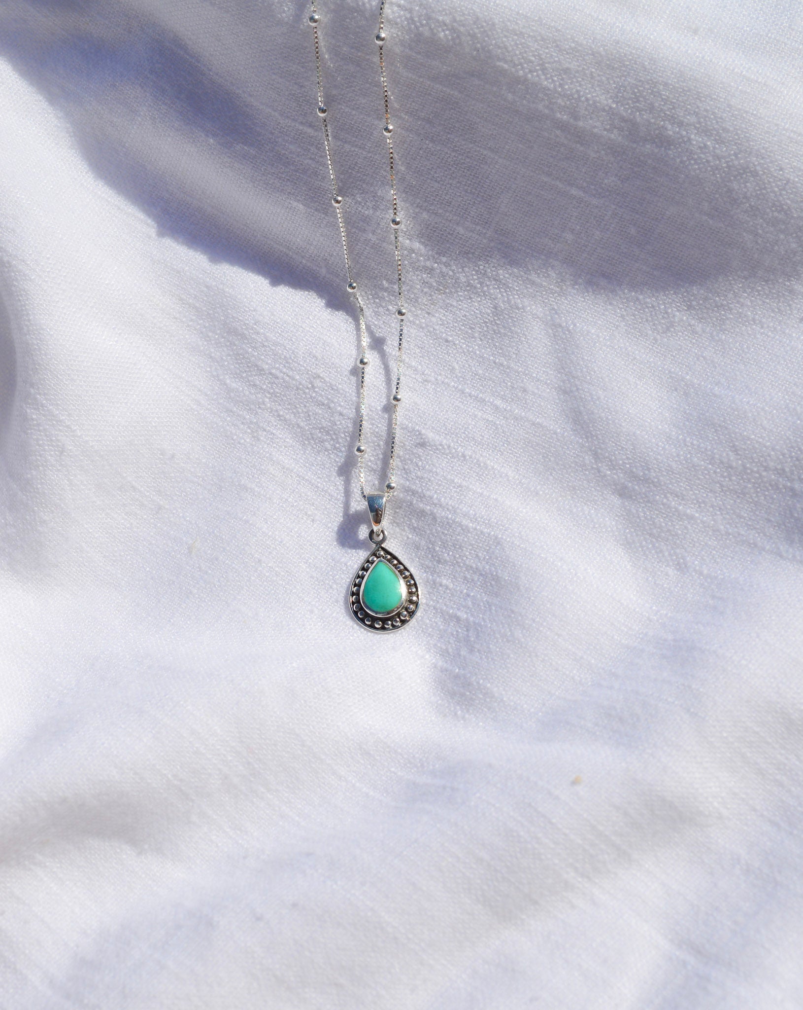 Teardrop Turquoise Pendant