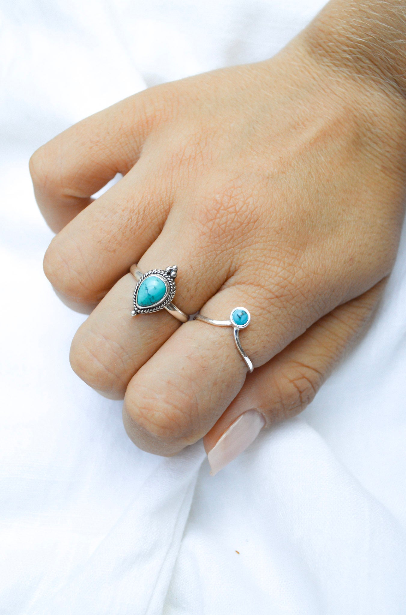 Chevron Turquoise Ring