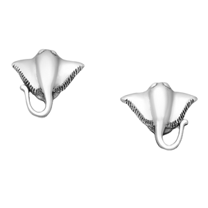 Manta Ray Stud Earrings