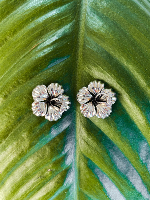 Hibiscus earrings deals