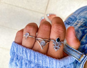 Cosmic Moonstone Ring