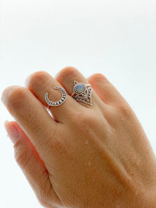 Celeste Moonstone Ring