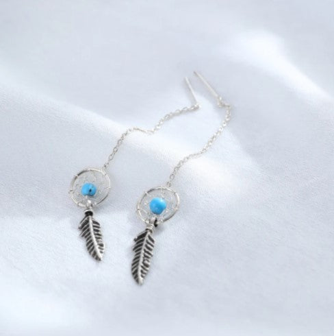 Dream Catcher Threader Earrings