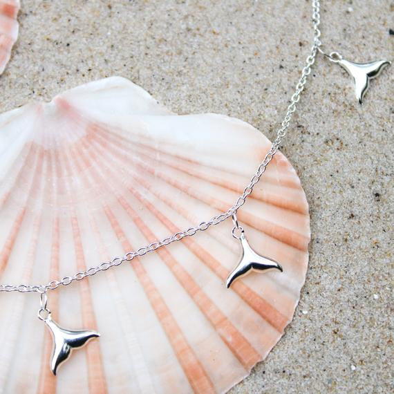 Whale Tails Anklet