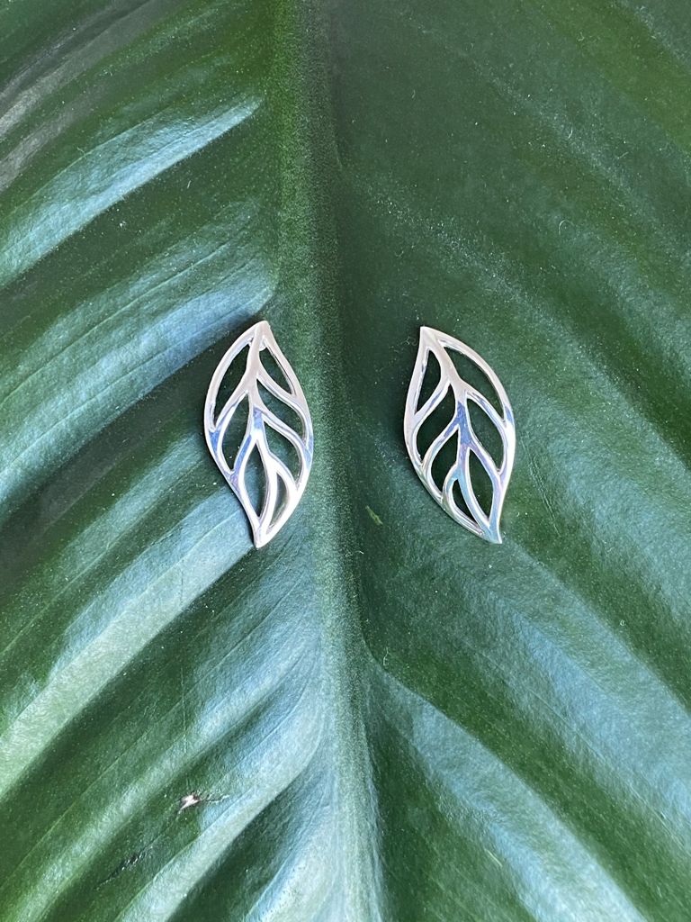 Big Leaf Stud Earrings