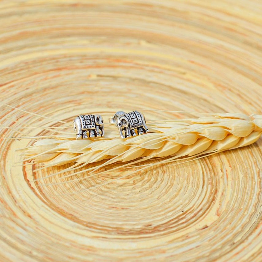 Elephant Bali Stud Earrings