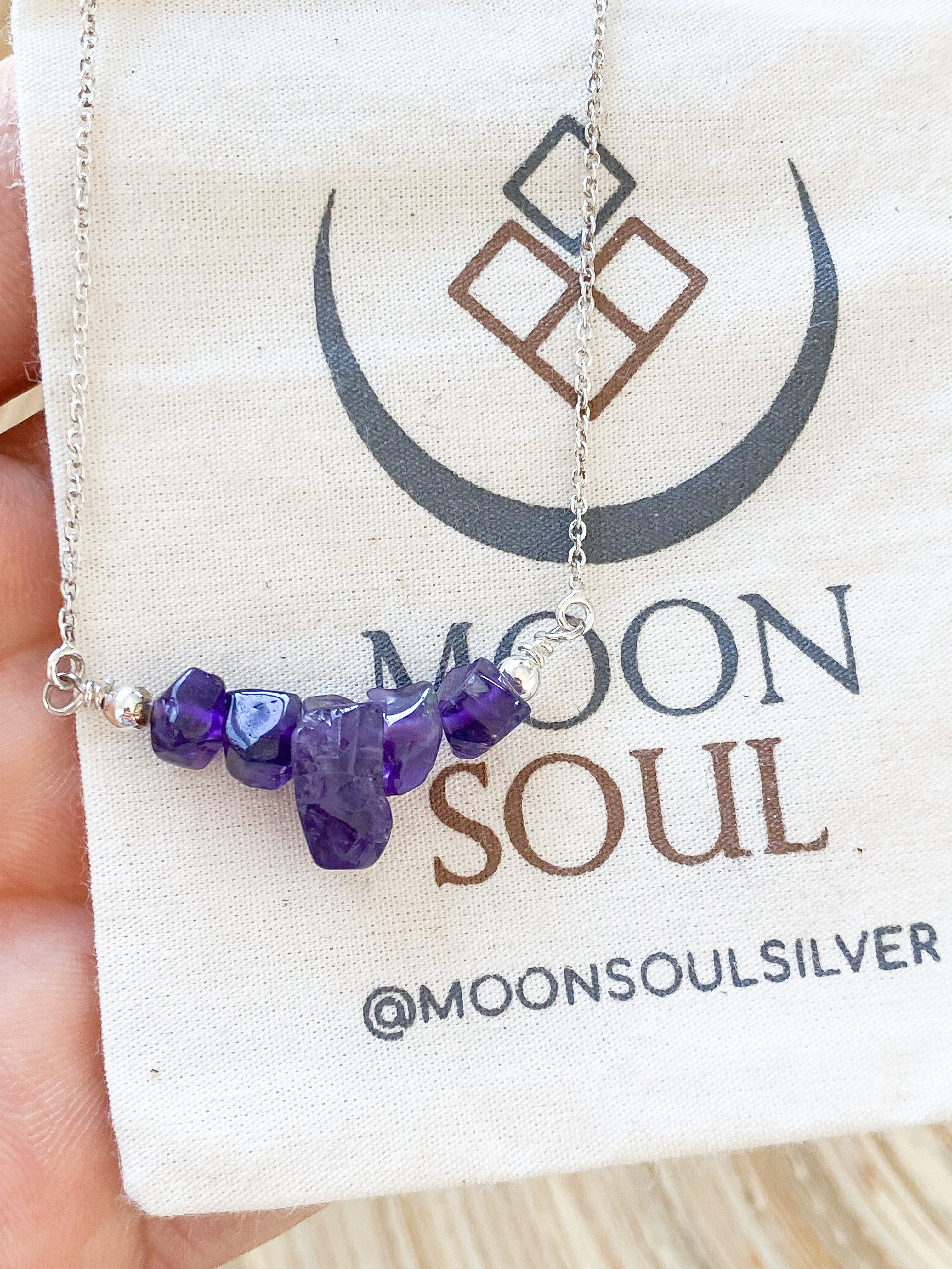 Raw Amethyst Necklace