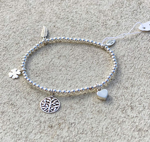 Silver Charms Bracelet