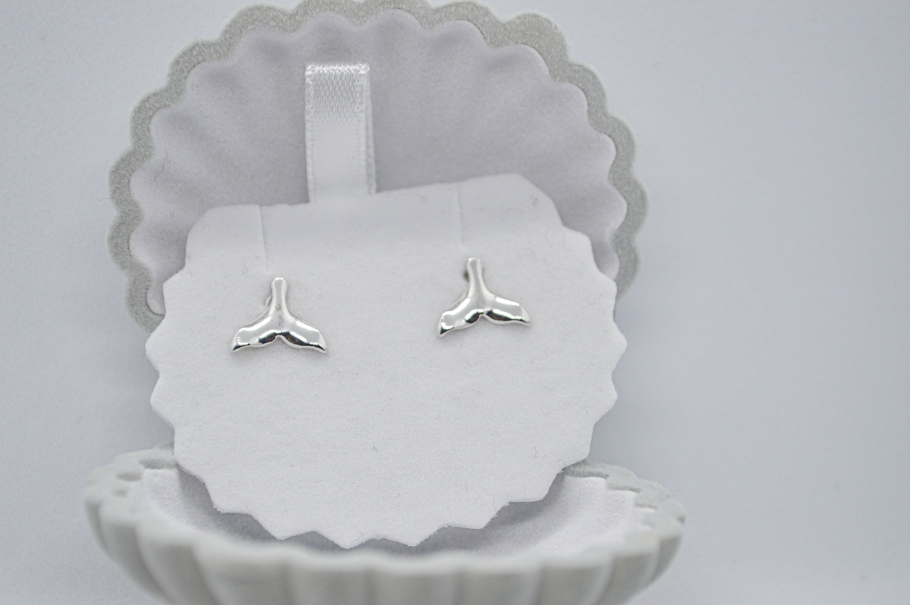 Stud Whale Tail Earrings