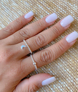 Moon Charm Ring