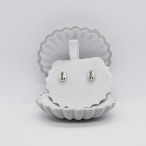 Cowrie Silver Stud Earrings