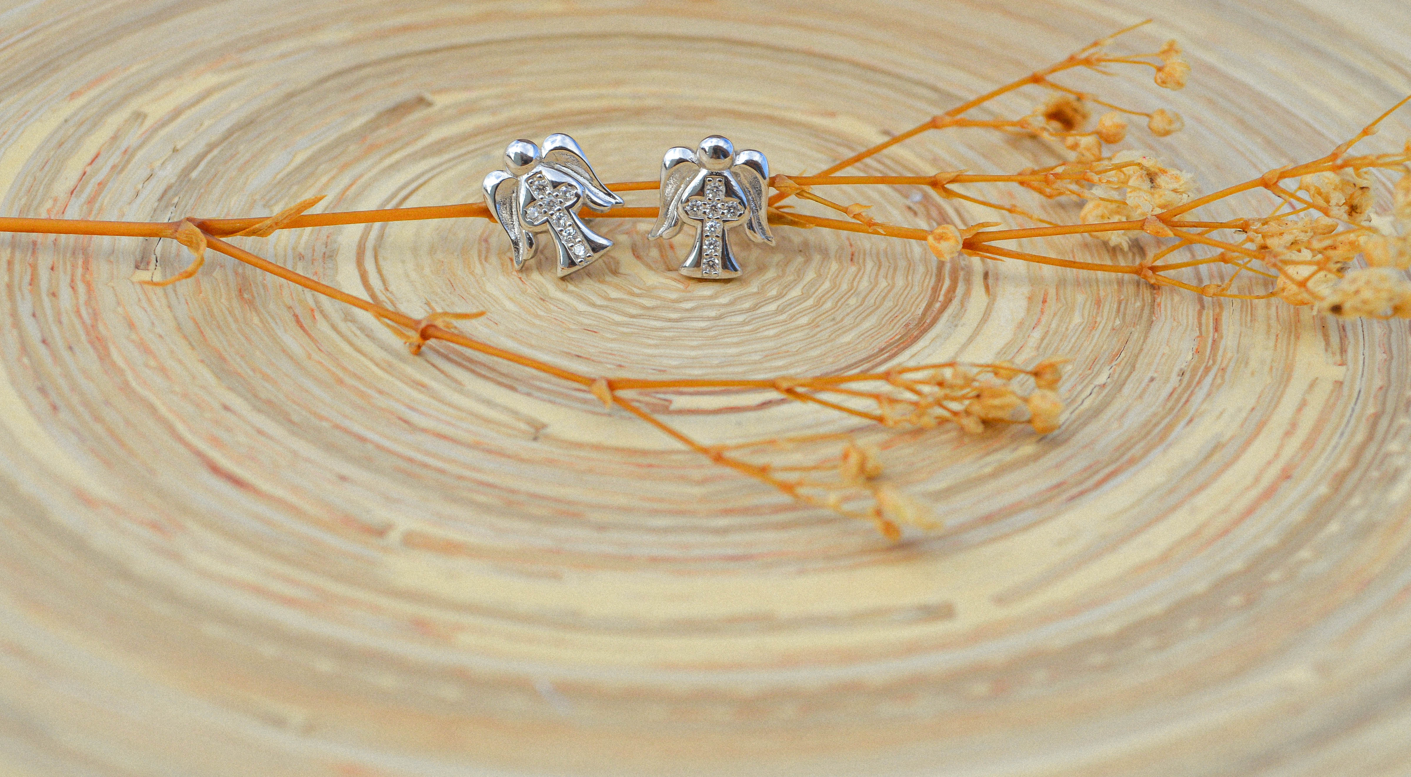 Guardian Angel Stud Earrings